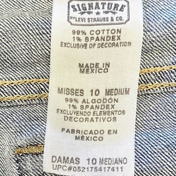 Levi’s Signature Mid Rise Bootcut Jeans in Blue Wash Women’s 10M - Picture 8 of 9